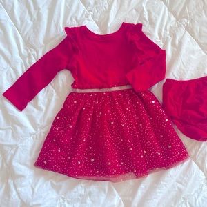 Cat & Jack 18 month red tulle dress